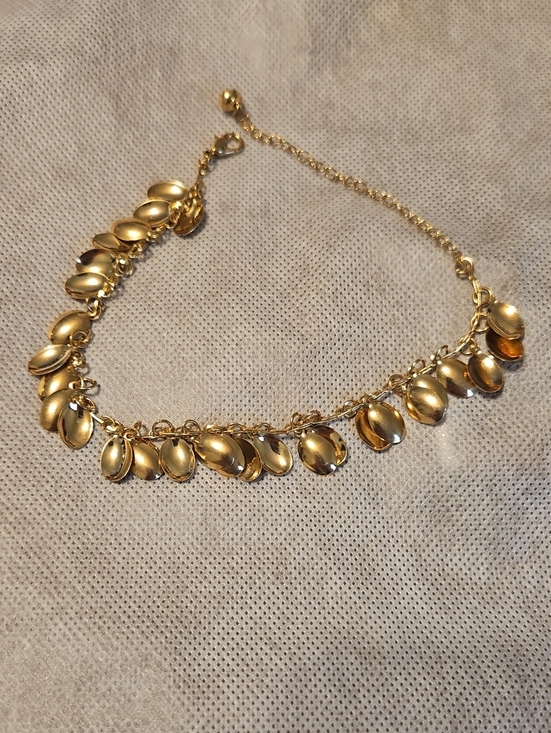 Jewelry - Gold-Tone Disc Charm Bracelet - Elegant Women's Jewelry